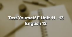 Test Yourself E Unit 11 - 13 English 12