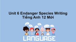 Unit 6: Endanger Species - Writing