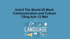 Unit 8: The World Of Work - Communication And Culture
